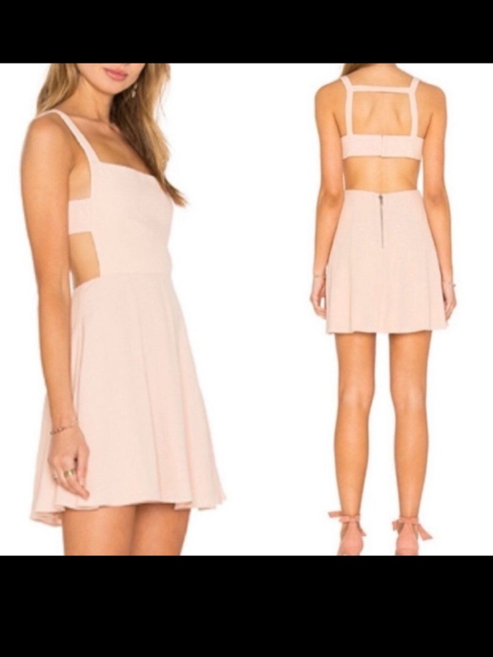 NBD X The Naked Twins Take Care Apron Front Dress
